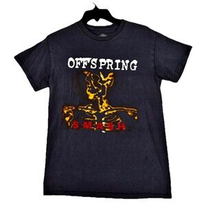 Offspring Smash Youth Large Band T Shirt Blue Punk Rock Graphic Kids Tee